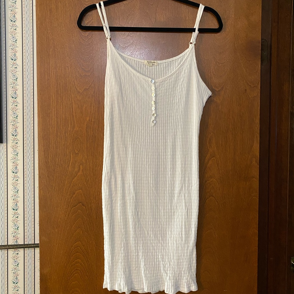 Heart & Hips White Midi Dress